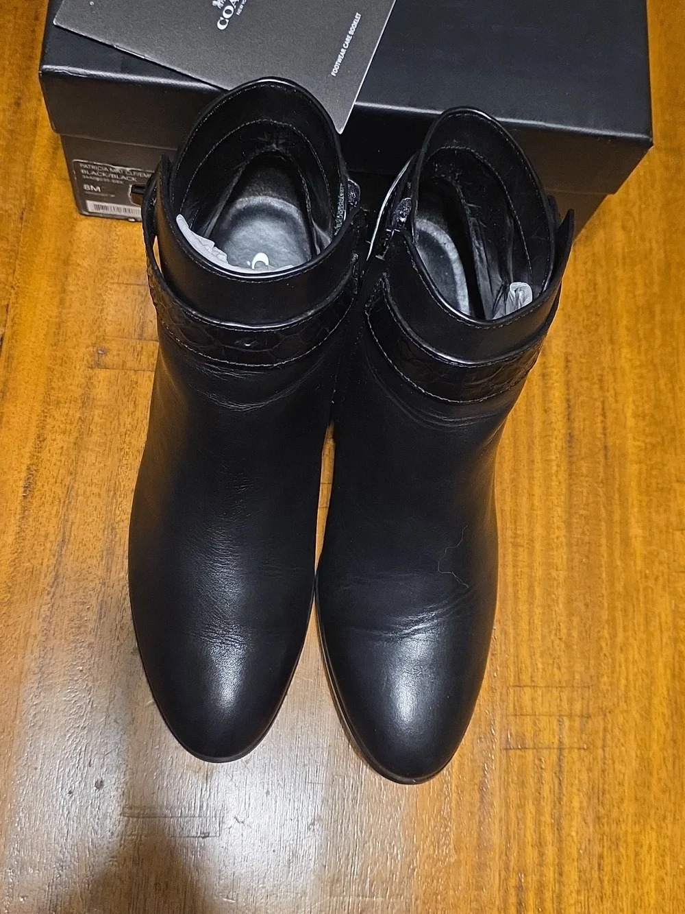 Coach Patricia leather ankle boots With Box And Book Style No. 34A00235-BBK - Picture 9 of 16